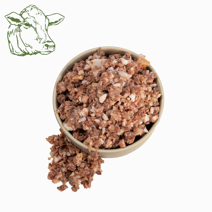 Manufaktur Futterfreunde Rinderschlund gekocht und grob gewolft 500g (Kopie)